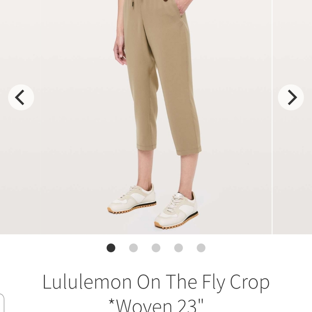 Lululemon On the Fly Crop, Woven 23"